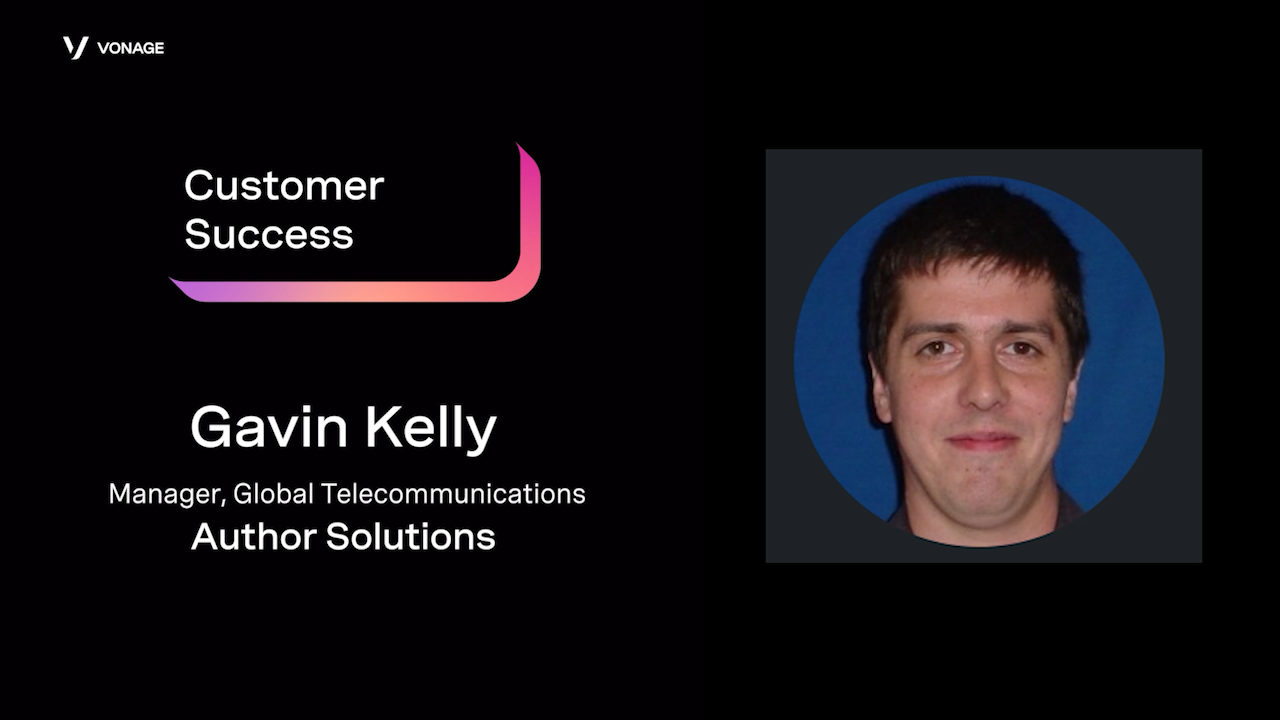 Author Solutions customer video thumbnail Author Solutions customer video thumbnail featuring Gavin Kelly headshot