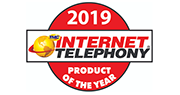 Logotipo del premio para el producto del año 2019 de telefonía por Internet